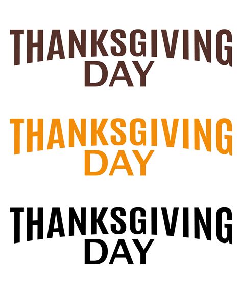 Thanksgiving Day Word Clipart Free Stock Photo - Public Domain Pictures