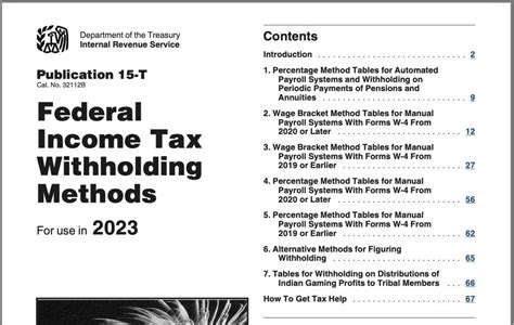 Federal Withholding Tables 2025 - Federal Income Tax