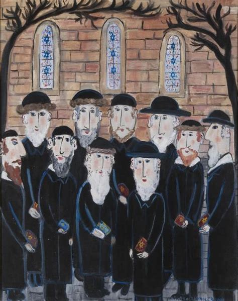 Dora Holzhandler, Group of Jews: The Minyan, 2000: