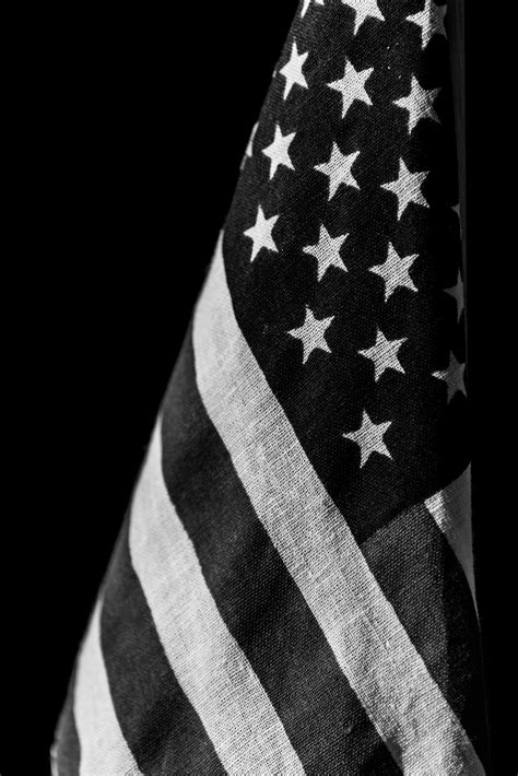 A Grayscale of the American Flag · Free Stock Photo