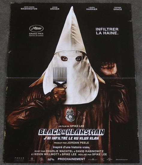 A movie poster "Black Klansman"