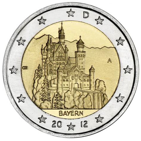 2 euro Neuschwanstein - 2012 - Series: Commemorative 2 euro coins ...