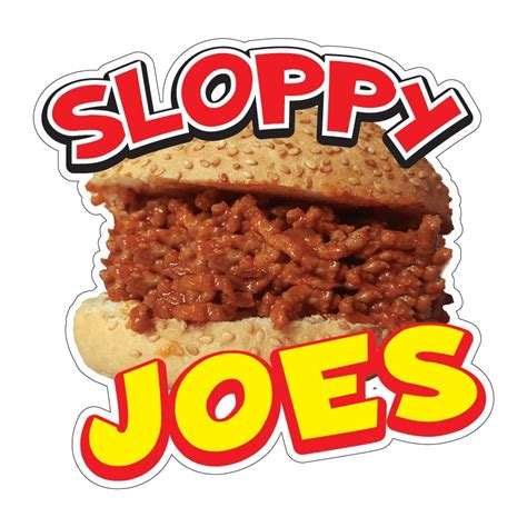 Sloppy Joes Decal Concession Stand Food Truck Sticker - Walmart.com