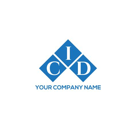 CID letter logo design on WHITE background. CID creative initials letter logo concept. CID ...