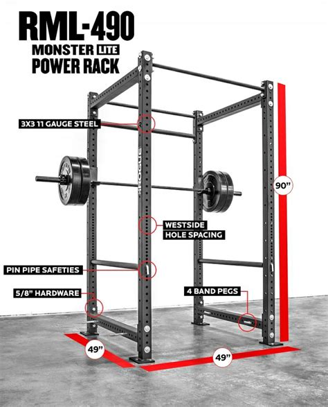 Rogue RML-490 Power Rack | plans | Pinterest | Training, Rogue powers and Weight training