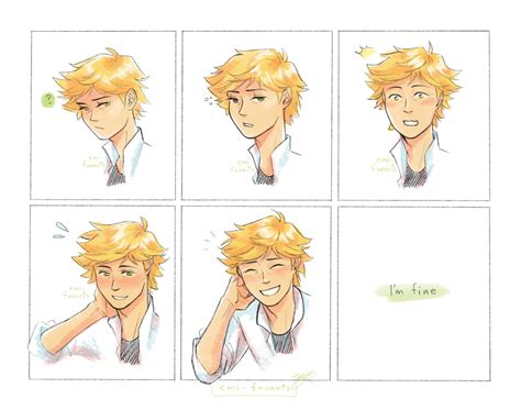 Emi's weeb arts - Tired Adrien notices your concern