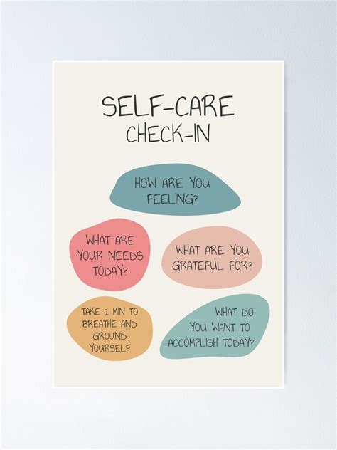 "Self Care Check In Self Love Mental Health Wellbeing Therapist Office ...