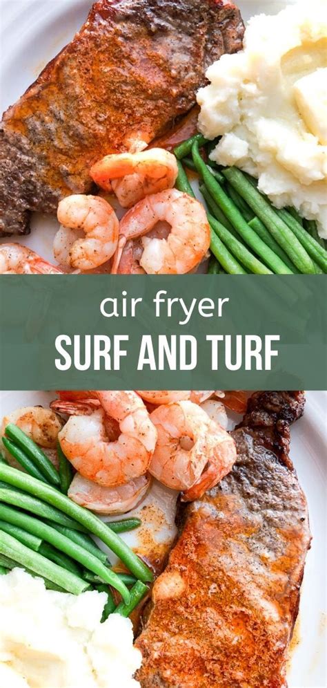 Air Fryer Surf and Turf | Air fryer dinner recipes, Instant pot dinner recipes, Surf and turf