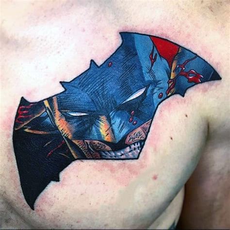 Batman Chest Tattoo