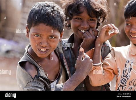 Indian street children Stock Photo - Alamy