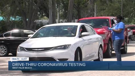 Drive-through coronavirus tests start near West Palm Beach