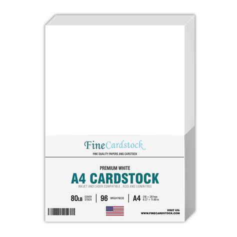 A4 Cardstock 8.27 x 11.69 - Bulk and Wholesale - Fine Cardstock