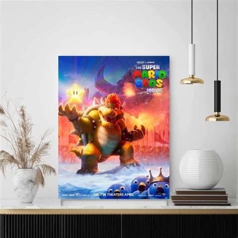 Bowser The Super Mario Bros Movie Poster Nintendo Illumination