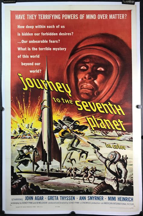 JOURNEY TO THE SEVENTH PLANET, Original Vintage Classic Science Fiction Movie Poster - Original ...