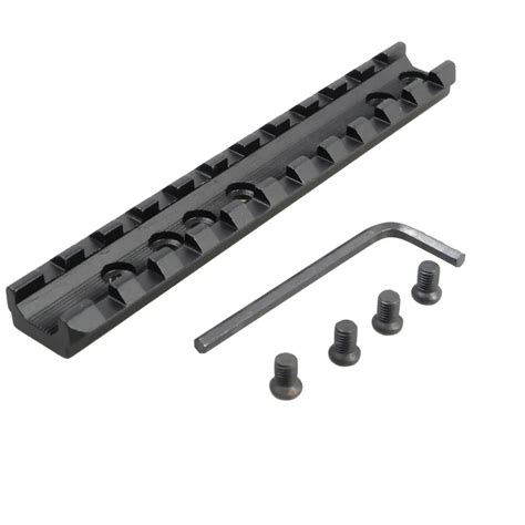 Tactical Military Picatinny 11 Slots Weaver Rail Scope Mount + 4 Screws/1 Wrench Outdoor Gun ...