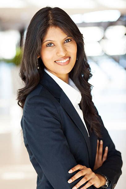 Best Asian Indian Business Woman Smiling With Blue Suit Stock Photos ...