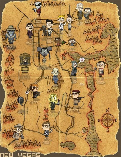 Fallout New Vegas Map Is Not To Scale, But Fit For A Poster