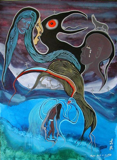 Moses Amik, Ojibwe | Art amérindien, Art, Amerindien