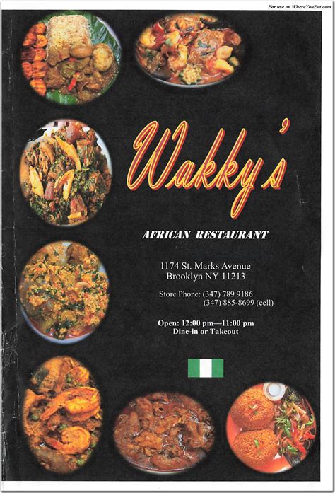 Wakky's African Restaurant Restaurant in Brooklyn / Menus & Photos