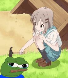 Pepe The Frog Anime Bonk GIF | GIFDB.com