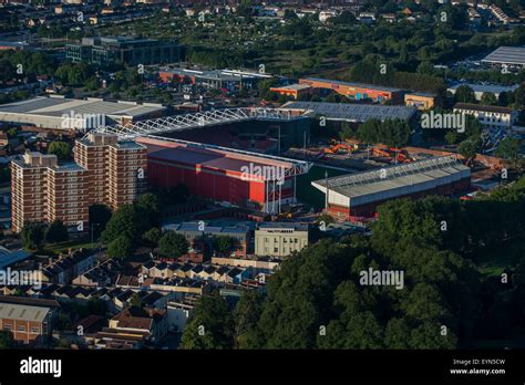 An Aerial view of Ashton Gate Stadium the home ground of Bristol City ...