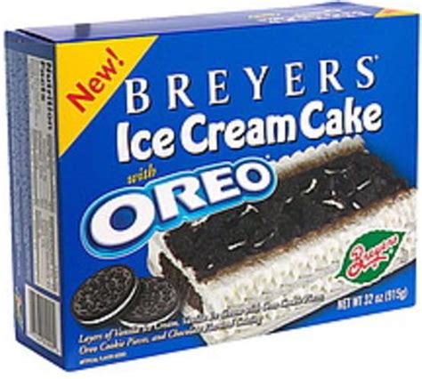 Breyers Ice Cream Cake with Oreo - 32 oz, Nutrition Information | Innit