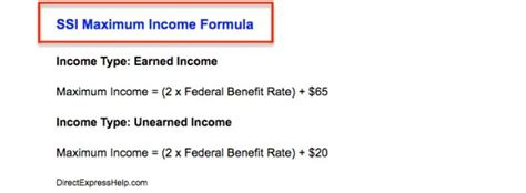 SSI Income Limits - 2020 - Social Security Portal