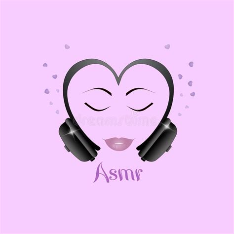 ASMR Headphones Isolated Logo, Icon. Autonomous Sensory Meridian ...