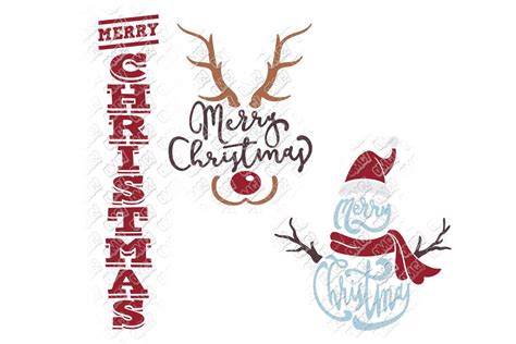 Merry Christmas SVG in SVG/DXF/EPS/JPG/PNG • OhMyCuttables