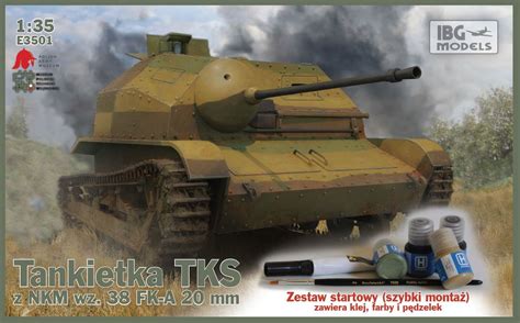 TKS - Polish Tankette with 20mm NKM wz. 38 FK-A STARTER SET IBG E3501