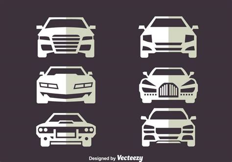 Car Front View Vectors 140204 Vector Art at Vecteezy