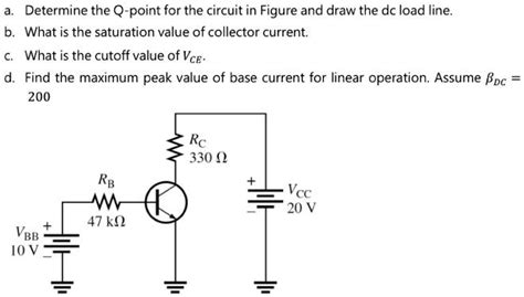 SOLVED: a. Determine the Q-point for the circuit in Figure and draw the DC load line. b. What is ...