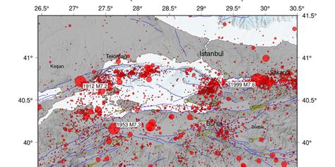 Seismic hazard in Istanbul is driven by tectonic motions + 1999 Izmit ...