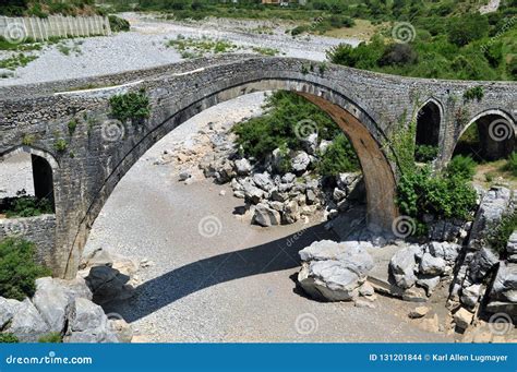 The Famous Mesi Bridge in Mes, Albania Stock Photo - Image of albanian, tourist: 131201844