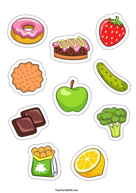 Sense of Taste Printables for Preschoolers | TeachersMag.com