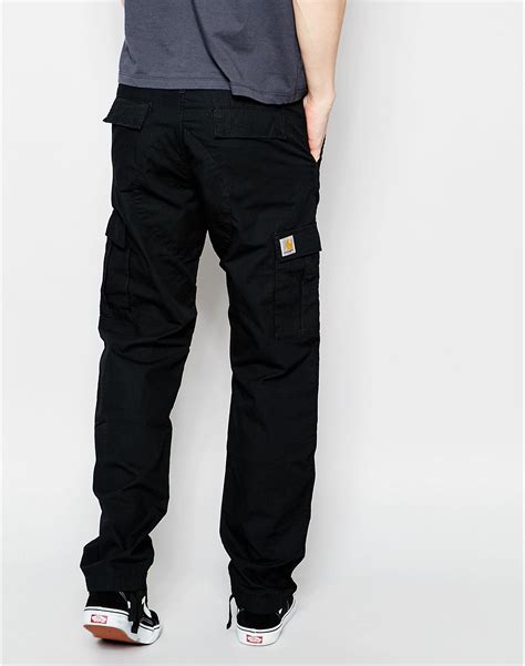 Lyst - Carhartt Wip Aviation Cargo Pants - Black Rinsed in Black for Men