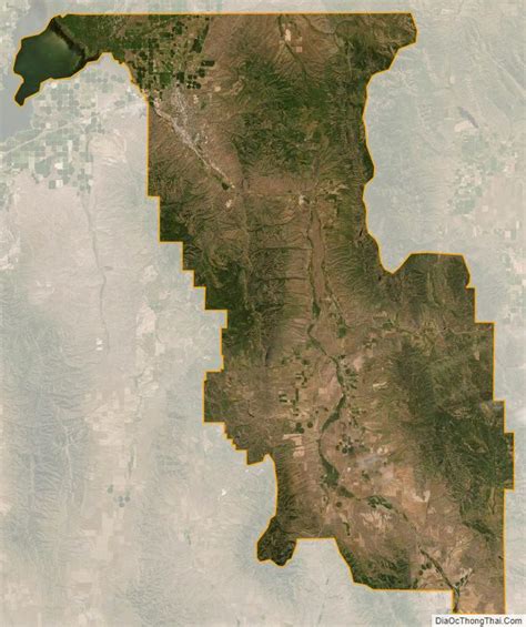 Map of Bannock County, Idaho