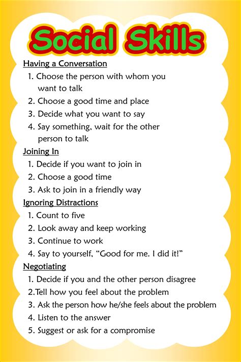 Social Emotional Skills Activities