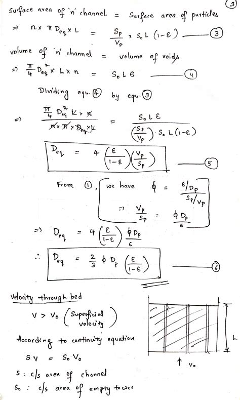 [Solved] Briefly describe Ergun equation with derivation. | Course Hero