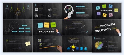 chalk on blackboard creative presentation ideas | Visual Learning Center by Visme