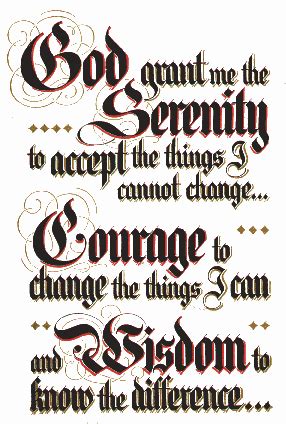 Printable Serenity Prayer Tattoo