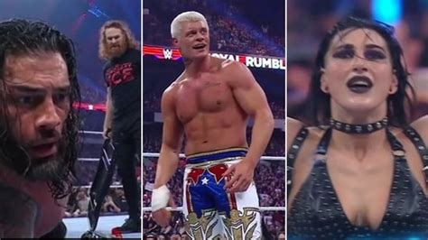 WWE Royal Rumble Highlights: Reigns attacks Sami; Rhodes, Ripley off to ...