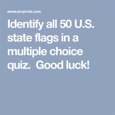 Identify all 50 U.S. state flags in a multiple choice quiz. Good luck ...