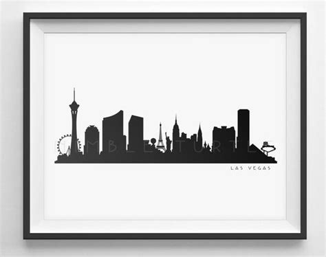 Las Vegas Skyline Drawing at PaintingValley.com | Explore collection of ...