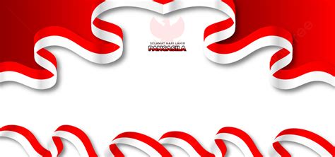 Background Indonesia Red White With Ribbon Illustration Wallpaper, Wallpaper Powerpoint ...