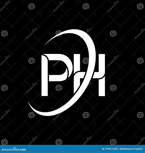 PH Logo. P H Design. White PH Letter. PH/P H Letter Logo Design Stock ...