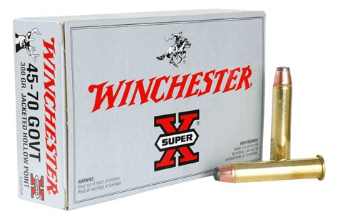 Winchester Ammo X4570H Super X 45-70 Gov 300 gr Jacket Hollow Point 20rd Box – GunStuff®