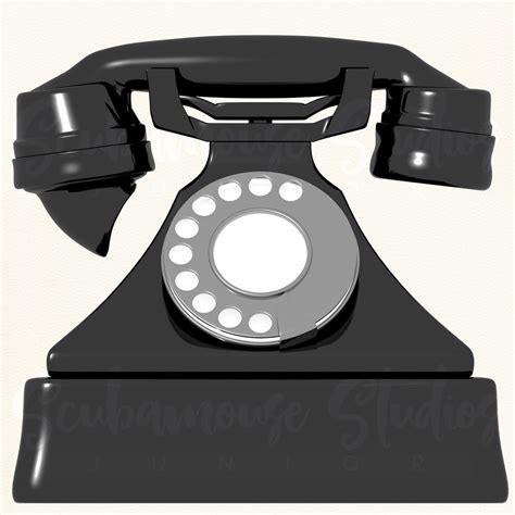 Rotary Dial Telephone Images Clipart