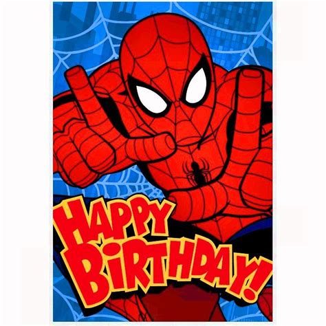 Spiderman Happy Birthday Card | Greetings Cards | Blue Frog Toys