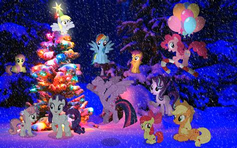 MLP Wallpaper - 2016 Pony Christmas Tree by AstrumSpark on DeviantArt